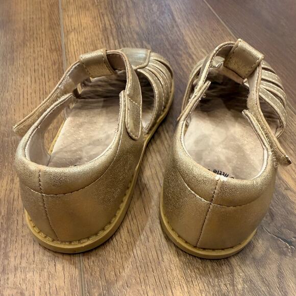 Livie & Luca Paz Gold Metallic Leather Sandals – Girls Size 11 - Picture 5 of 7